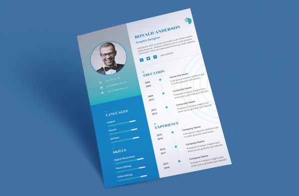 Eye Catching Resume Template