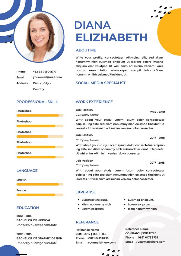 Hostess CV Design