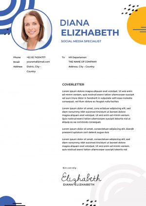 Hostess Cover Letter Design