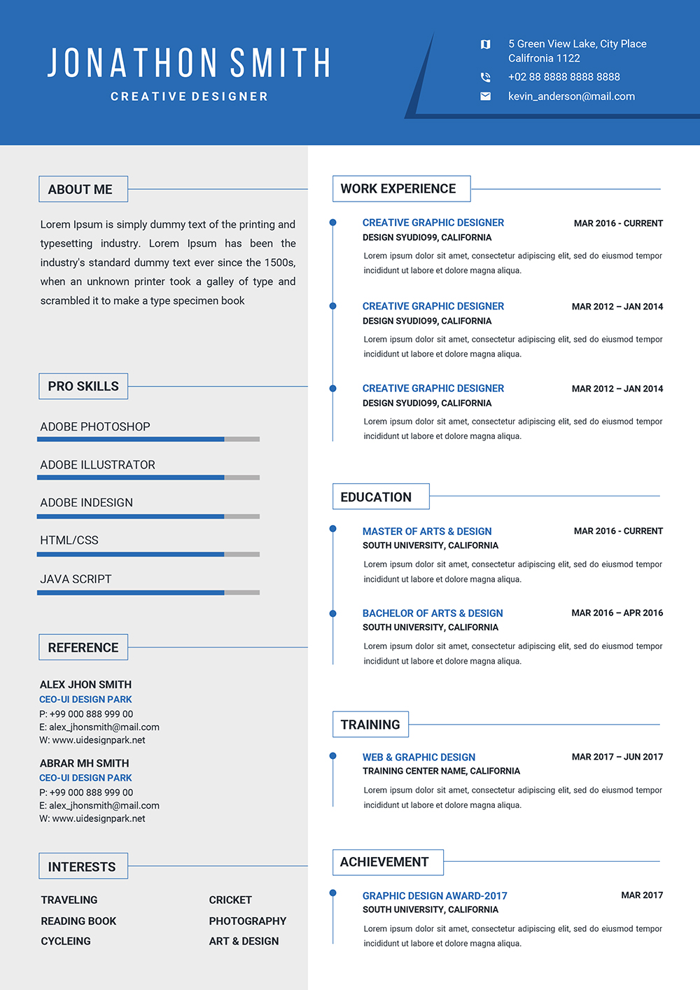 Innovative Cv Template For Word Download Innovative Resume Template