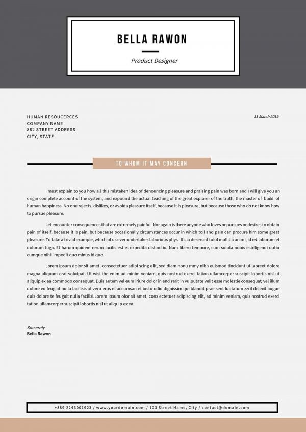 Microsoft Word Cover Letter Template