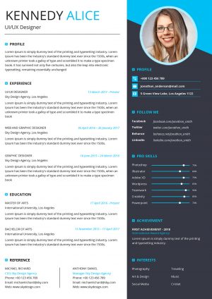 Modern Structured CV Template