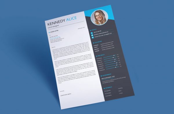 Modern Structured Cover Letter Template