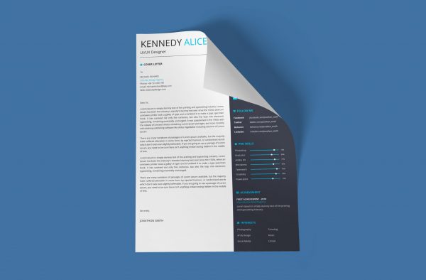 Modern Structured Cover Letter Template