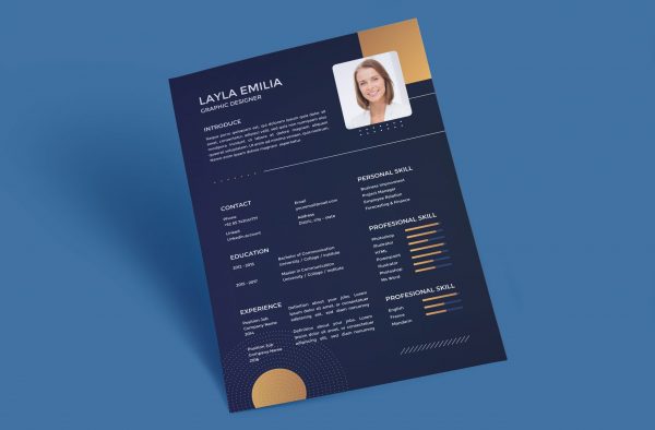 Modern Style Resume Template Word