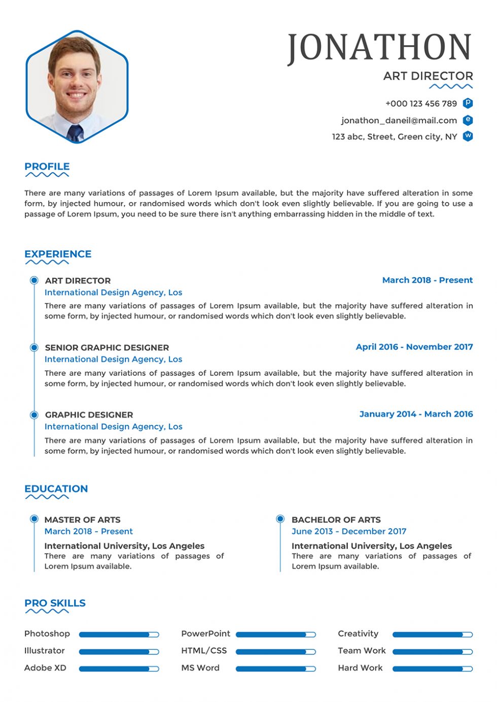 Optimized CV Template for Download in Word Format Optimized Resume