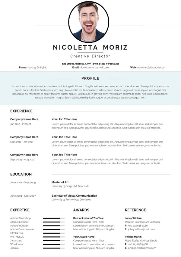 Swiss Style CV Template