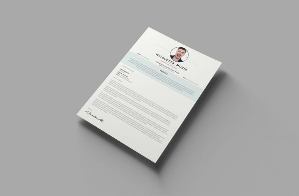 Swiss Style Cover Letter Template