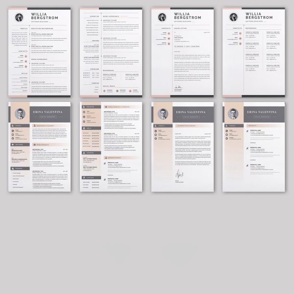 20 RESUME/CV/Cover Letter Template Bundle Microsoft Word Format 2