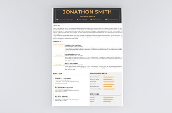 Impressive Resume to Download