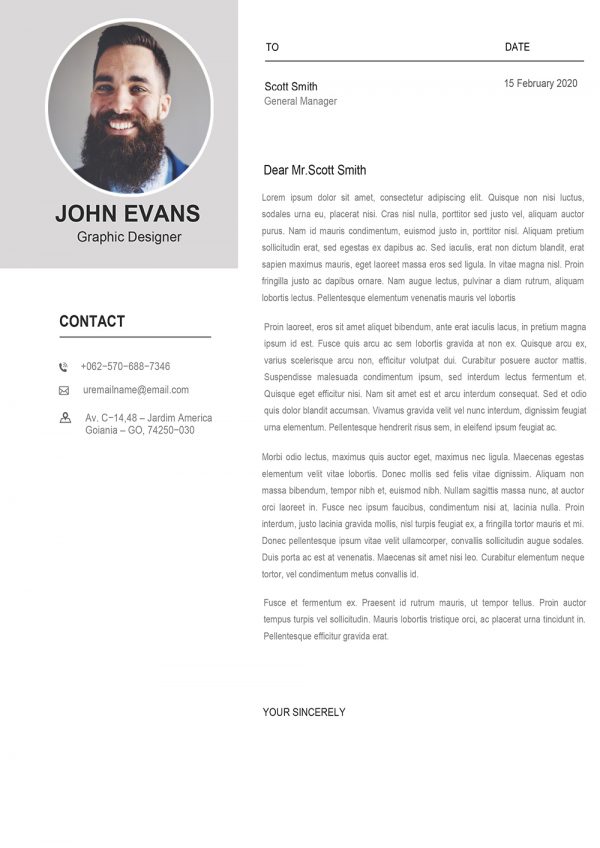 Attractive Cover Letter Template 2021