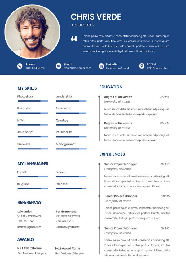 Best CV Template 2021