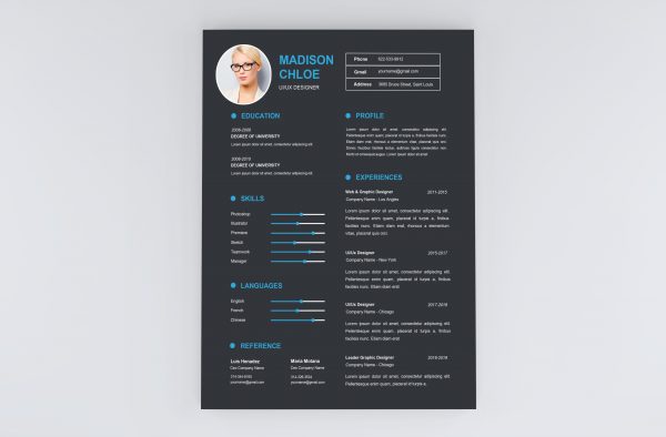 Clean & Professional Editable Word CV Template