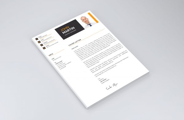 Clean and Creative Modern Cover Letter Template