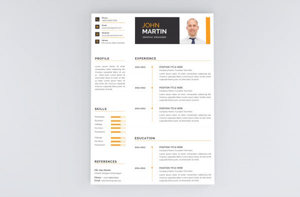 Clean and Creative Modern Resume Template