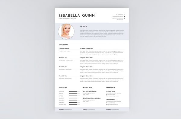 Cleaner CV template