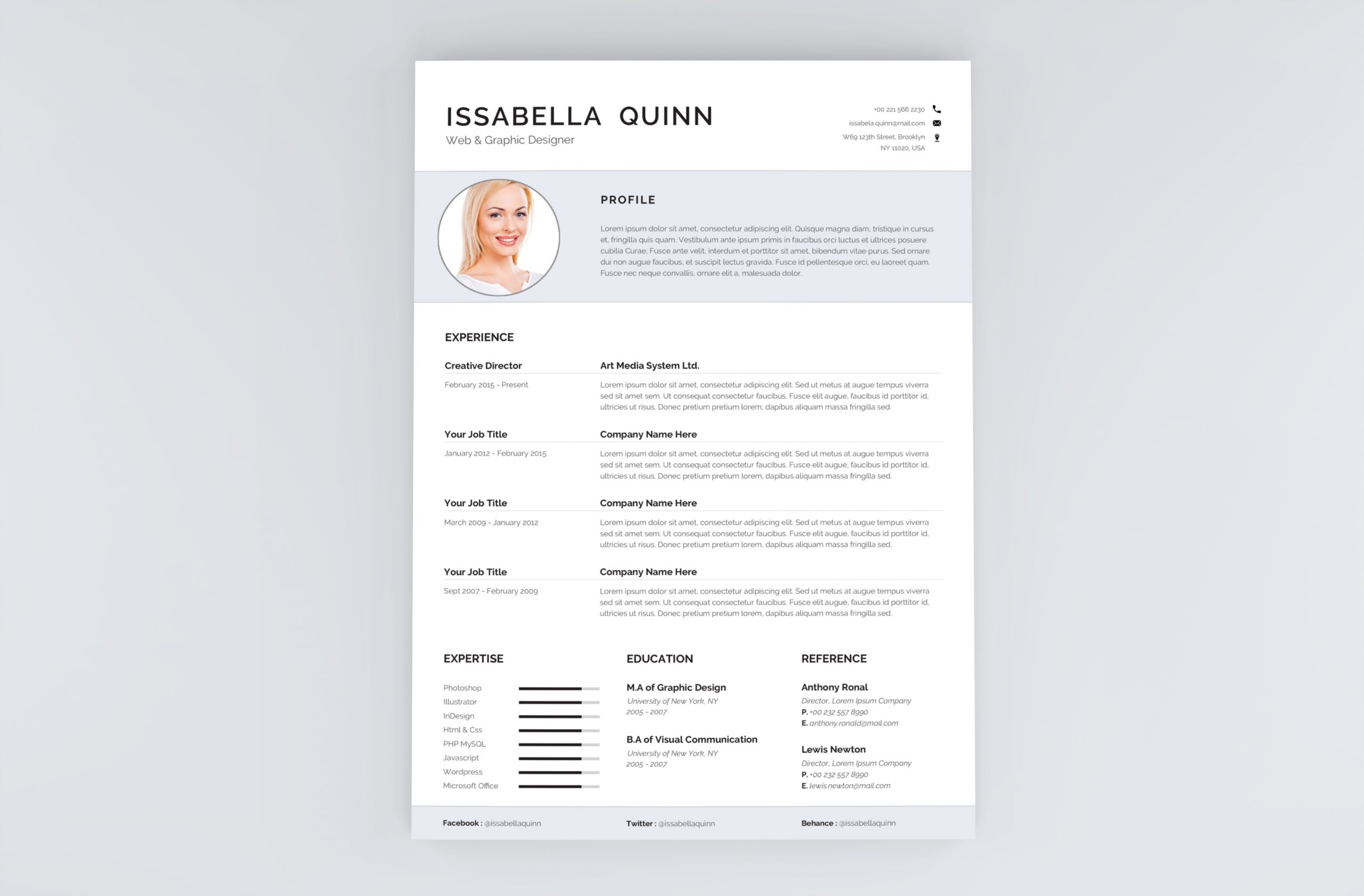 cleaner-cv-template-for-2021-to-download-word-format-doc-docx