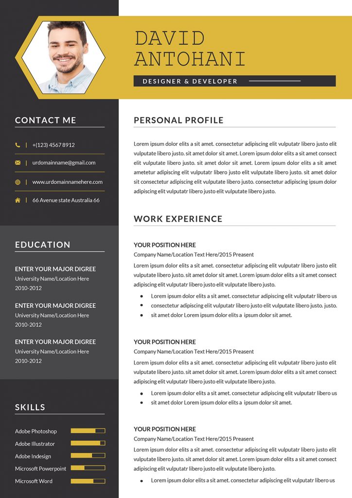 Creative Cv Templates 2021 For Download In Word Format