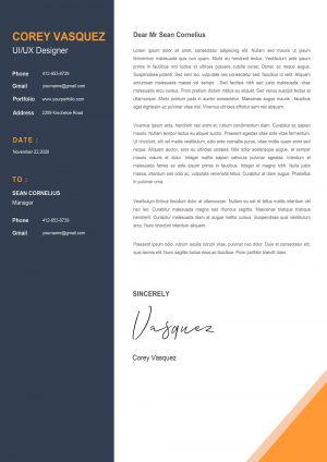 Creative Word Cover Letter Template