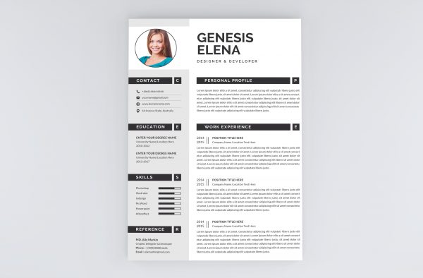 Executive Resume CV Template