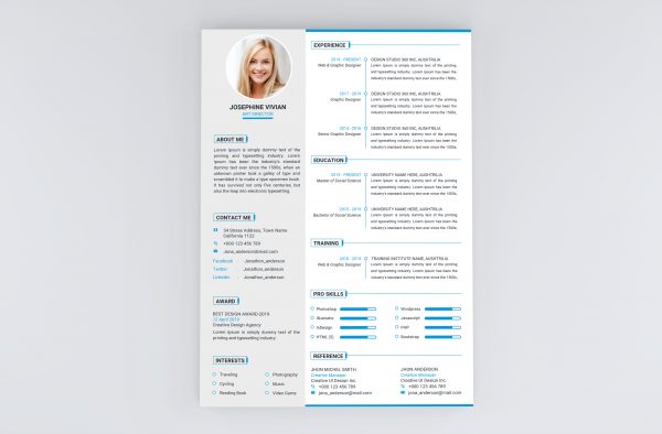 Professional Resume Template Word