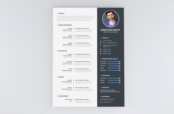 Resume Format CV Template