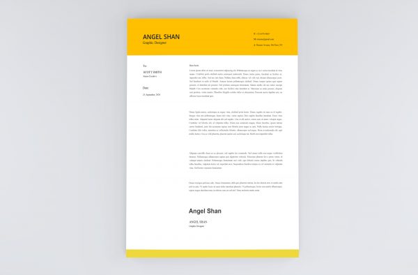 Simple Clean Cover Letter Template 2021