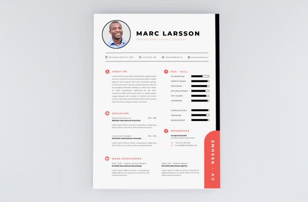 Simple & Professional CV Template