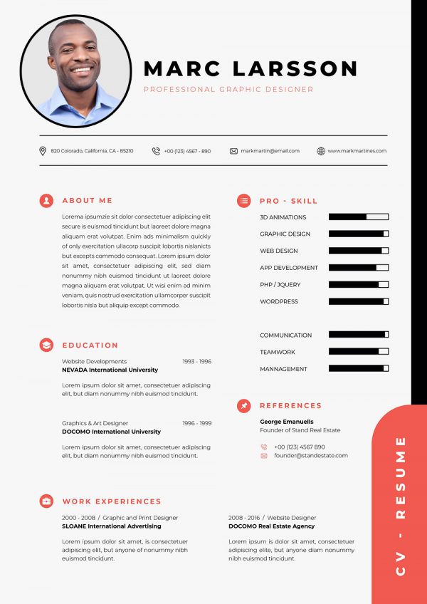 Simple & Professional CV Template