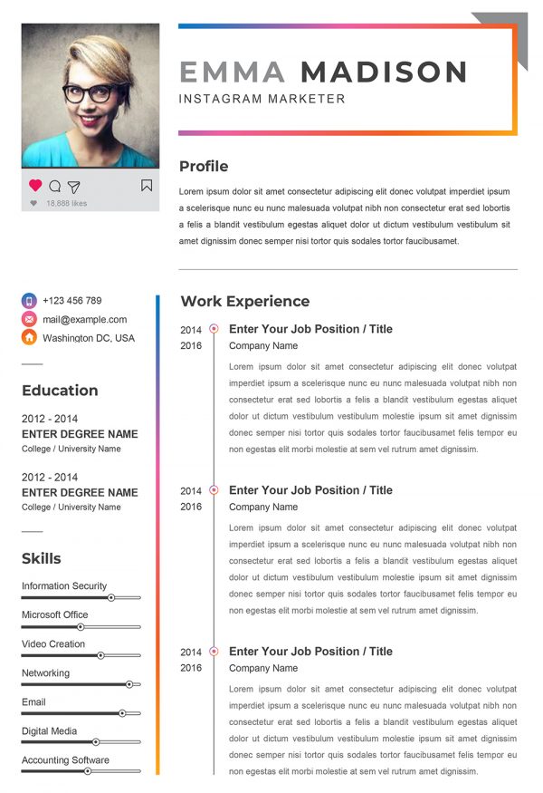 Clean CV Template