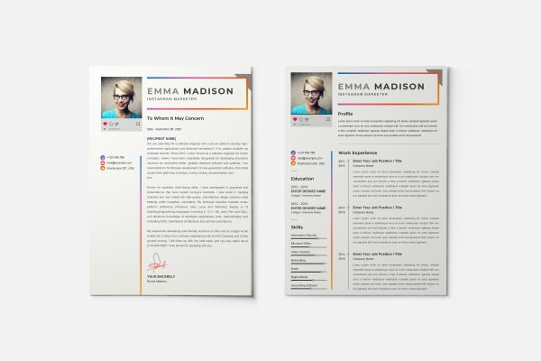 Clean Cover Letter Template