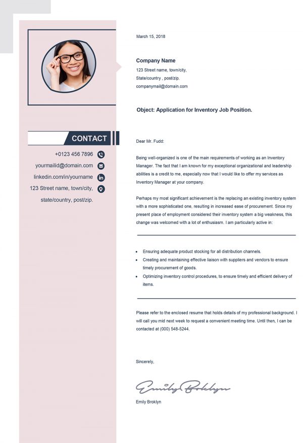 Modern Cover Letter Template