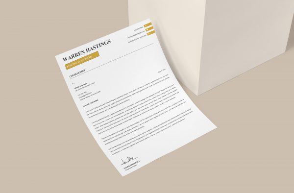 Modern Creative Cover Letter Template