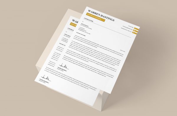 Modern Creative Cover Letter Template