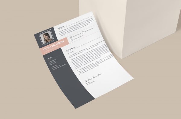 Modern Design Cover Letter Template