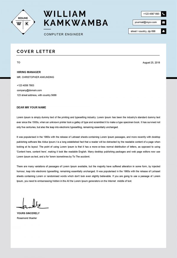 Professional Cover Letter Template