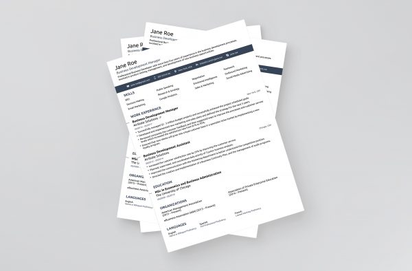 Word Resume Novoresume Simple Template